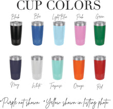 Load image into Gallery viewer, Engraved Football Travel Cup