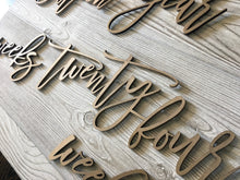 Load image into Gallery viewer, Baby Milestone Photo Laser Cut Words/ First Year Photo Props