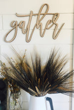 Load image into Gallery viewer, Gather Farmhouse Wood Word