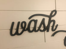 Load image into Gallery viewer, Laundry Words Set/ Laser Cut Vintage Laundry Set/