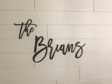 Load image into Gallery viewer, Custom Family Name Laser Cut Wood Words