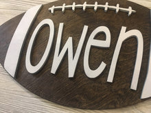 Load image into Gallery viewer, Custom Football Name Wall Art