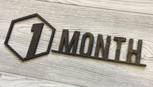 Load image into Gallery viewer, Baby Milestone Photo Laser Cut Numbers/ First Year Numbers/ Modern Baby Photo Props