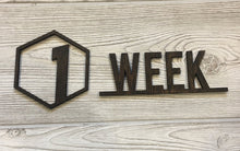 Load image into Gallery viewer, Baby Milestone Photo Laser Cut Numbers/ First Year Numbers/ Modern Baby Photo Props