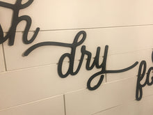 Load image into Gallery viewer, Laundry Words Set/ Laser Cut Vintage Laundry Set/