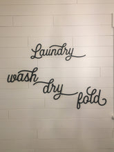 Load image into Gallery viewer, Laundry Words Set/ Laser Cut Vintage Laundry Set/