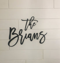 Load image into Gallery viewer, Custom Family Name Laser Cut Wood Words