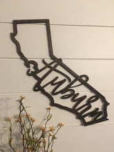 Load image into Gallery viewer, Custom City/State Laser Cut Wall Hanging