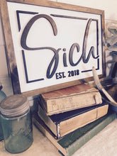 Load image into Gallery viewer, Last Name Laser Cut Sign