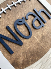 Load image into Gallery viewer, Custom Football Name Wall Art