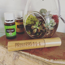 Load image into Gallery viewer, Custom Engraved Bamboo Essential Oil Roller Ball Applicator