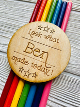 Load image into Gallery viewer, Look What I Made Magnets/Children's Artwork Magnet/School Work Magnet/Easter Basket Gifts/Custom Magnet