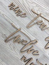 Load image into Gallery viewer, Baby Milestone Photo Laser Cut Words/ First Year Photo Props
