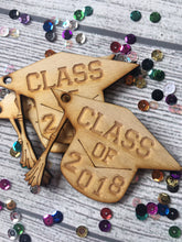 Load image into Gallery viewer, Graduation Cap Wood Cut Out
