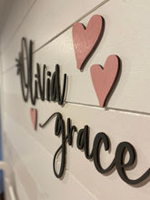 Load image into Gallery viewer, Custom Girl Wall Name/Nursery Name/Gallery Name Art/Lasercut Name
