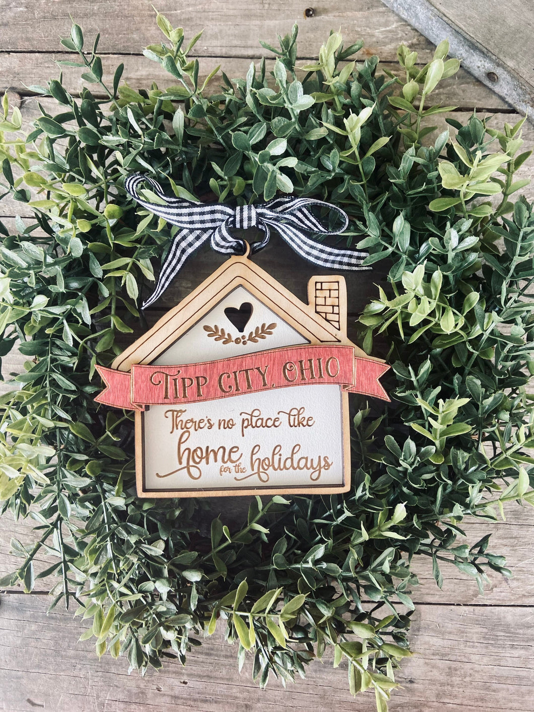 Farmhouse Christmas Home Ornament/First Home Ornament/First year Married Gift