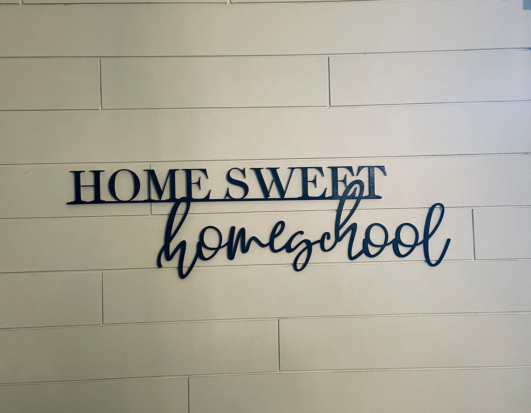 Home sweet homeschool sign/homeschool room decor/ homeschool classroom sign/homesteader